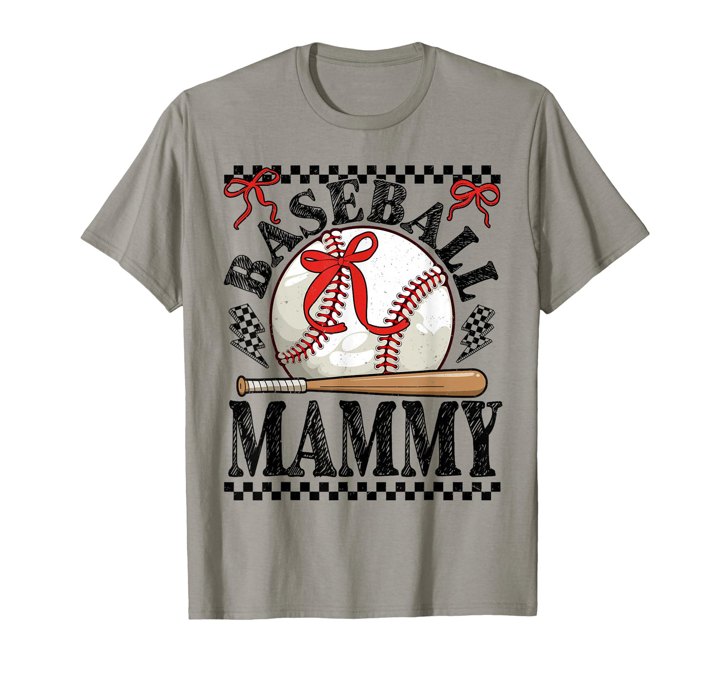 Baseball Mammy Baseball Coquette T-Shirt - Casual Everyday Wear for Adults - T-Shirt, Sweatshirt, Hoodie