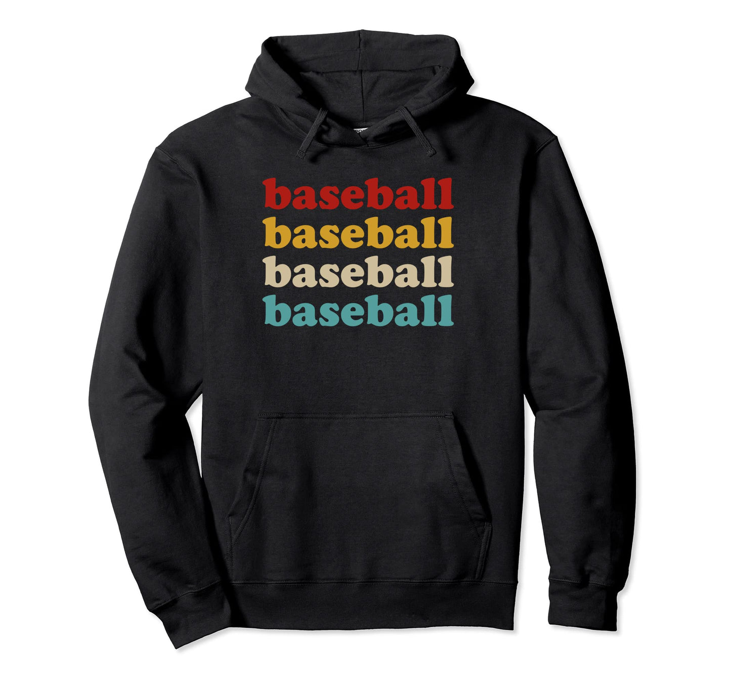 Baseball Typography Baseball Hoodie - Graphic Print Unisex - T-Shirt, Sweatshirt, Hoodie