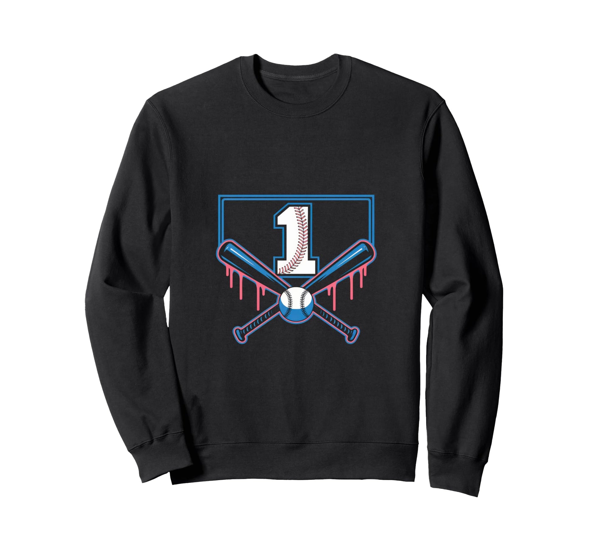 1Th Birthday Baseball Home Ice Sweatshirt - Fun Novelty Design Unisex - T-Shirt, Sweatshirt, Hoodie