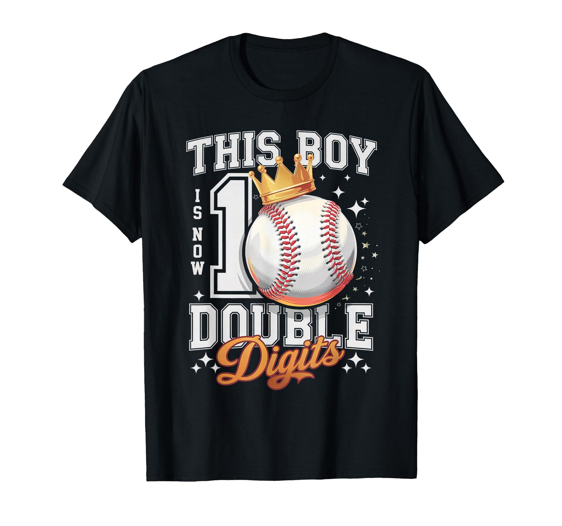 This Double Digits Ten Baseball 10 T-Shirt - Novelty Apparel for Adults - T-Shirt, Sweatshirt, Hoodie