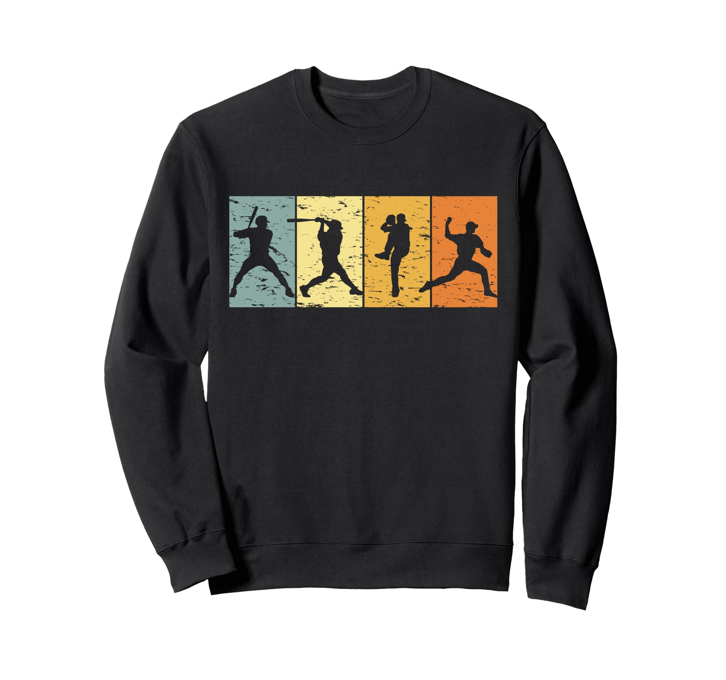 Baseball Catcher Pitcher Batter Sweatshirt - Aesthetic Graphic Men Women - T-Shirt, Sweatshirt, Hoodie