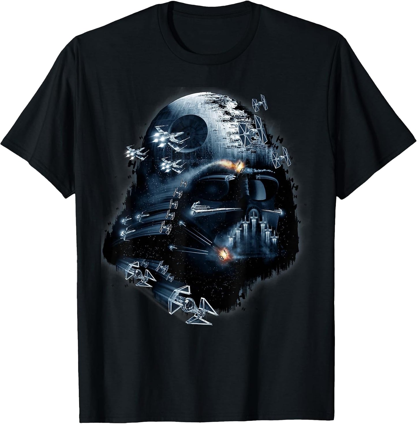 Darth Vader Helmet Collage Graphic - Adult & Kids T-Shirts, Sweatshirts & Hoodies apparel design preview 1