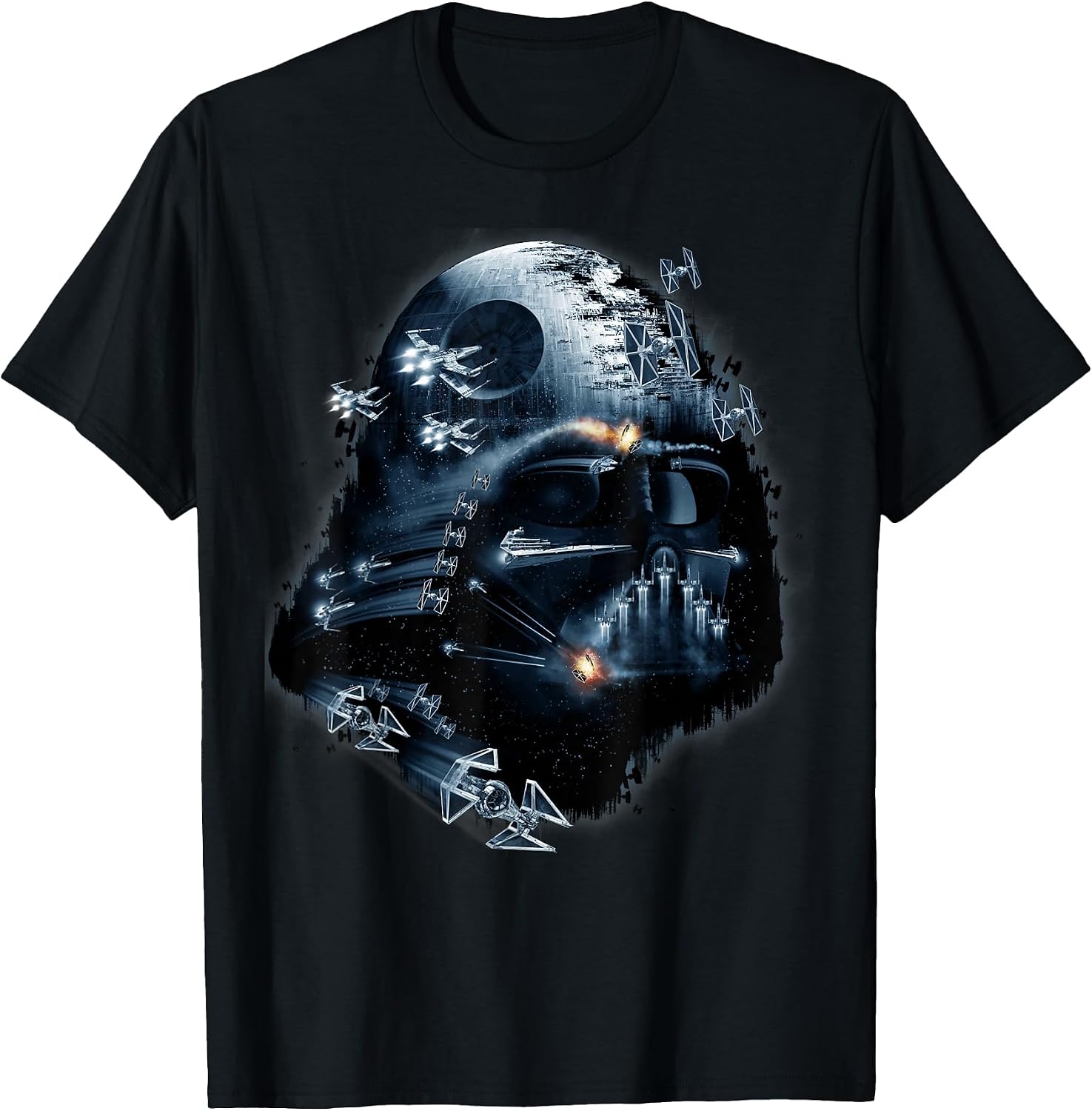 Darth Vader Helmet Collage Graphic - Adult & Kids T-Shirts, Sweatshirts & Hoodies apparel design preview 1