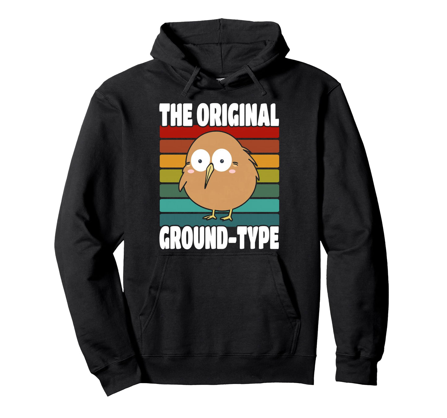 Kiwi Original Ground Type Rainbow Hoodie - Custom Art Print for Adults - T-Shirt, Sweatshirt, Hoodie