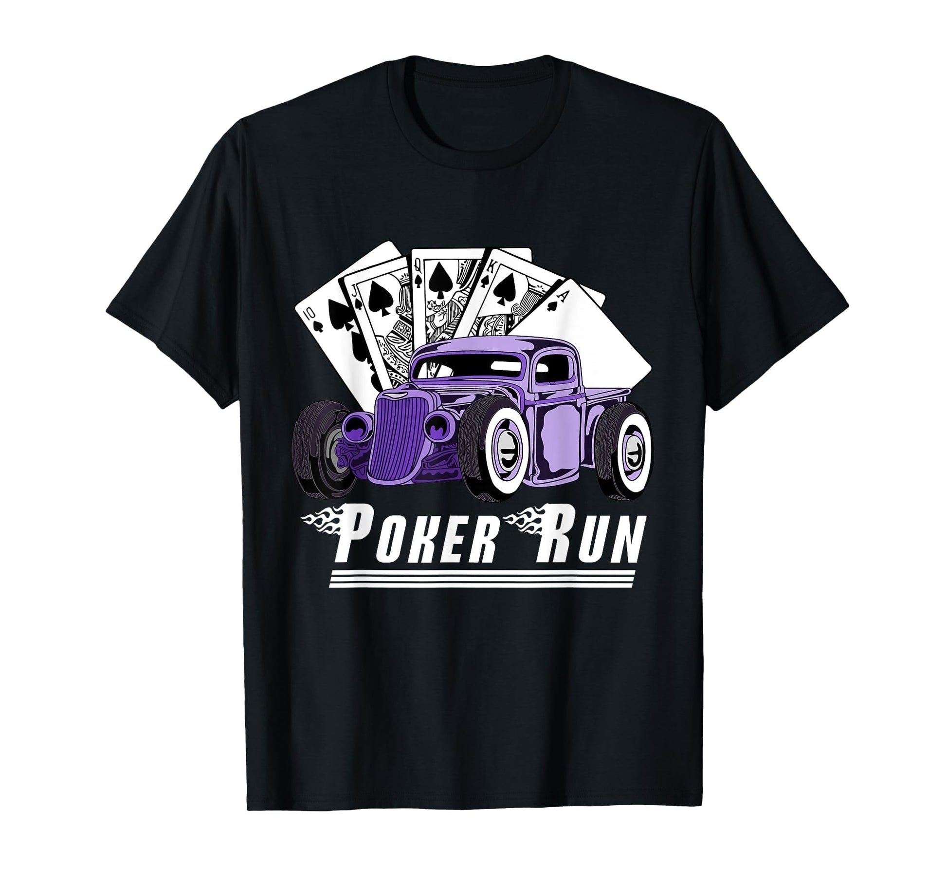 Rat Rod Poker Run Car Show Hot Rod T-Shirt - Fun Novelty Design Men Women - T-Shirt, Sweatshirt, Hoodie