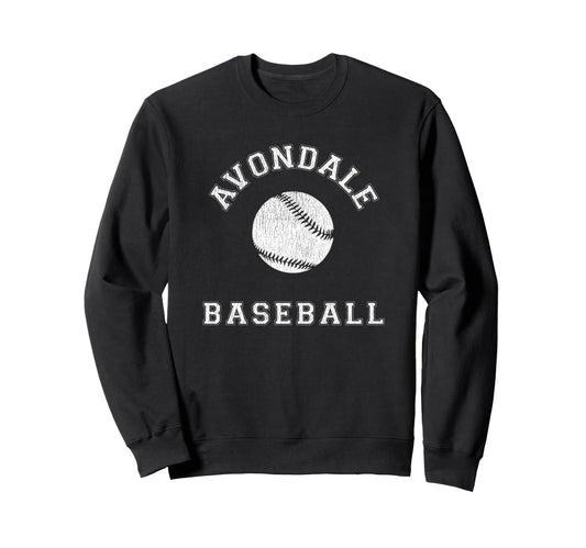 Avondale Baseball Distressed Sweatshirt - Unique Graphic Men Women - T-Shirt, Sweatshirt, Hoodie
