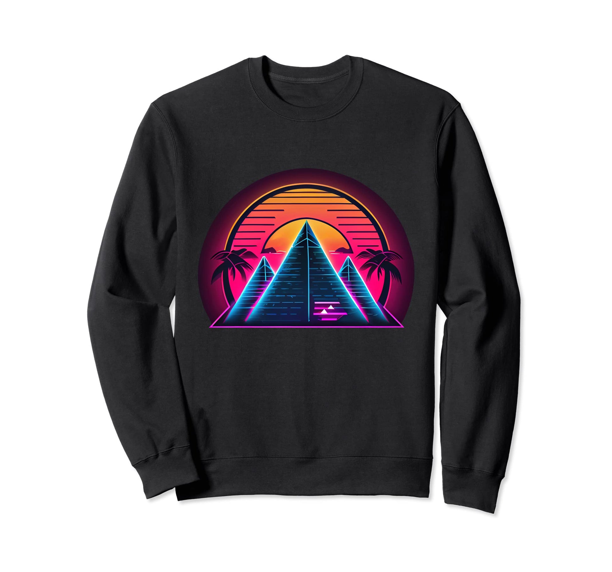 Retrowave Synthwave 80S Eighties Sweatshirt - Graphic Print Men Women - T-Shirt, Sweatshirt, Hoodie