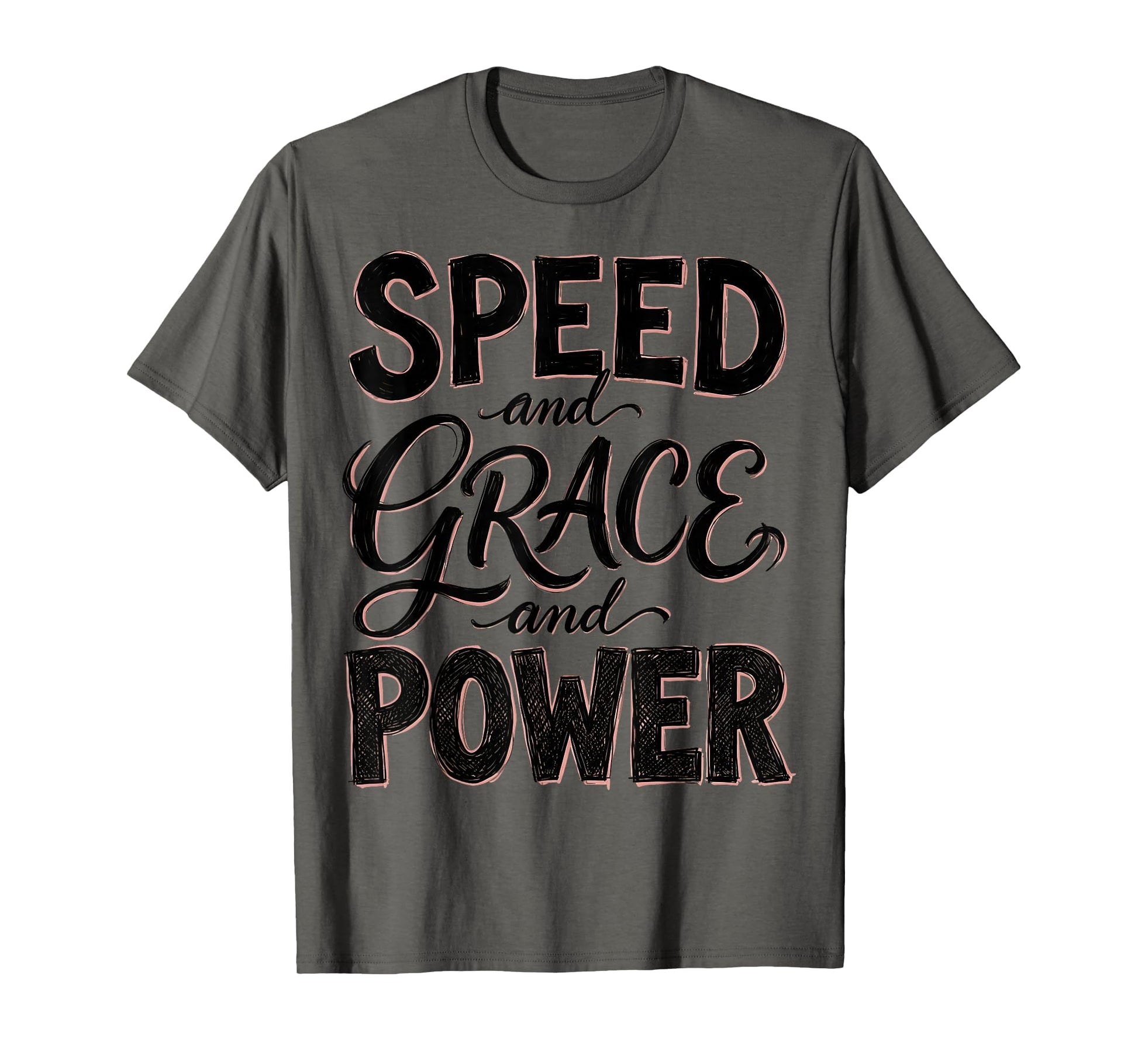 Baseball Drip Speed Grace And Power T-Shirt - Minimalist Print for Adults - T-Shirt, Sweatshirt, Hoodie