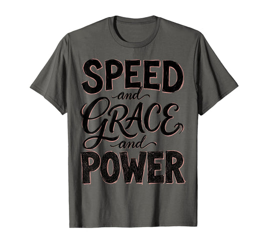 Baseball Drip Speed Grace And Power T-Shirt - Minimalist Print for Adults - T-Shirt, Sweatshirt, Hoodie