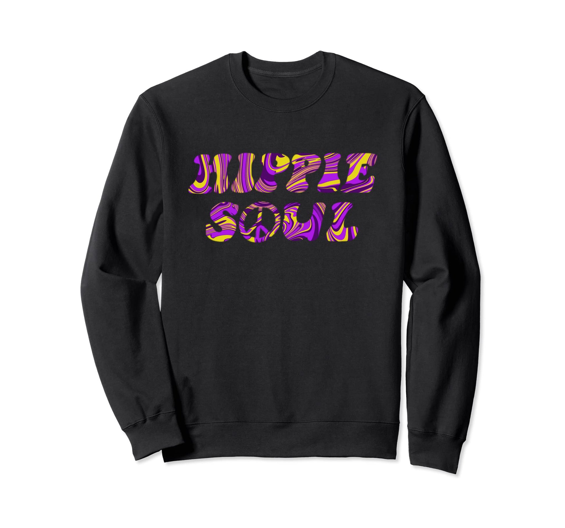 Hippie Soul Purple Tie Dye Free Sweatshirt - Graphic Print for Adults - T-Shirt, Sweatshirt, Hoodie