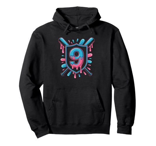 Baseball Birthday Drip Aesthetic Hoodie - Custom Art Print Men Women - T-Shirt, Sweatshirt, Hoodie