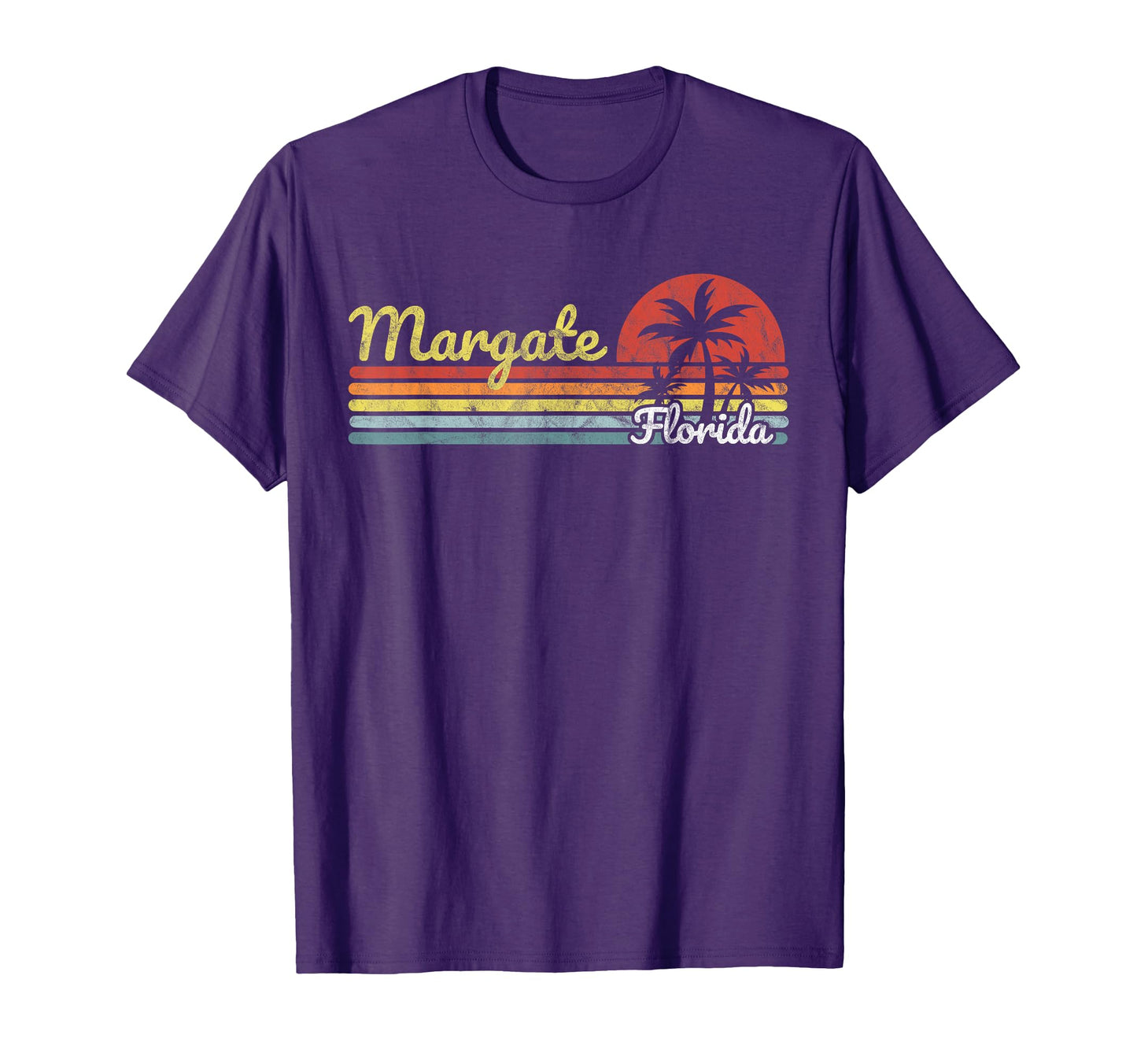 Margate Fl Florida Stripes Lines T-Shirt - Streetwear Style Men Women - T-Shirt, Sweatshirt, Hoodie