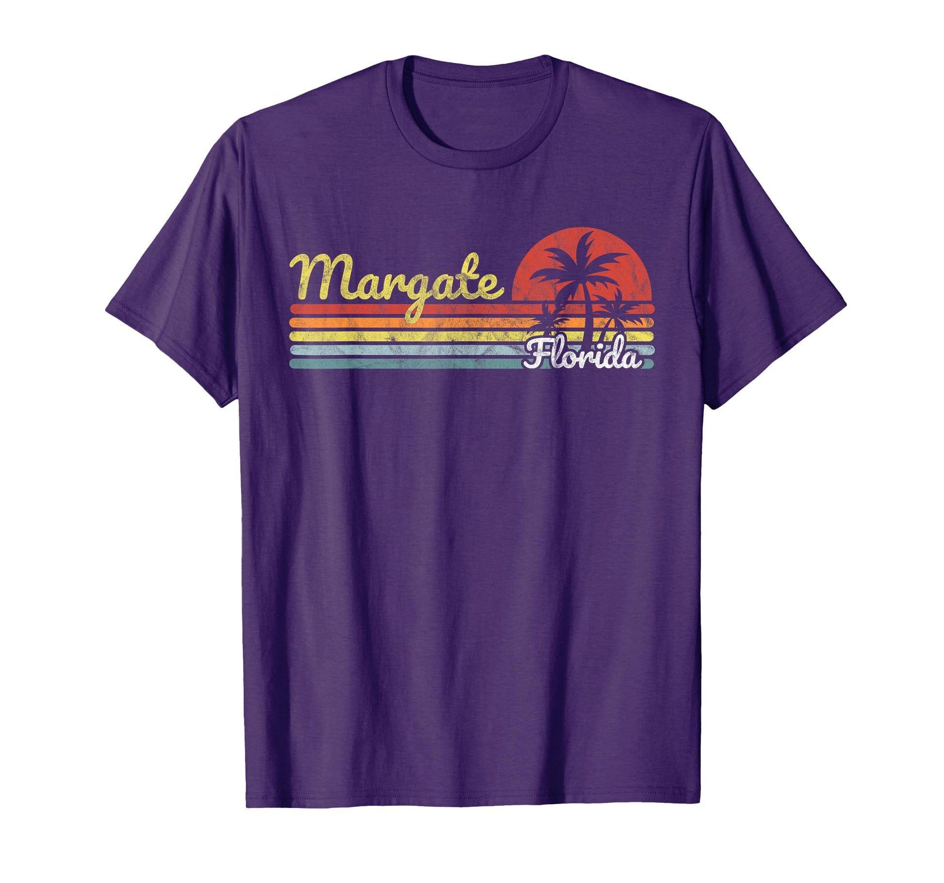 Margate Fl Florida Stripes Lines T-Shirt - Streetwear Style Men Women - T-Shirt, Sweatshirt, Hoodie