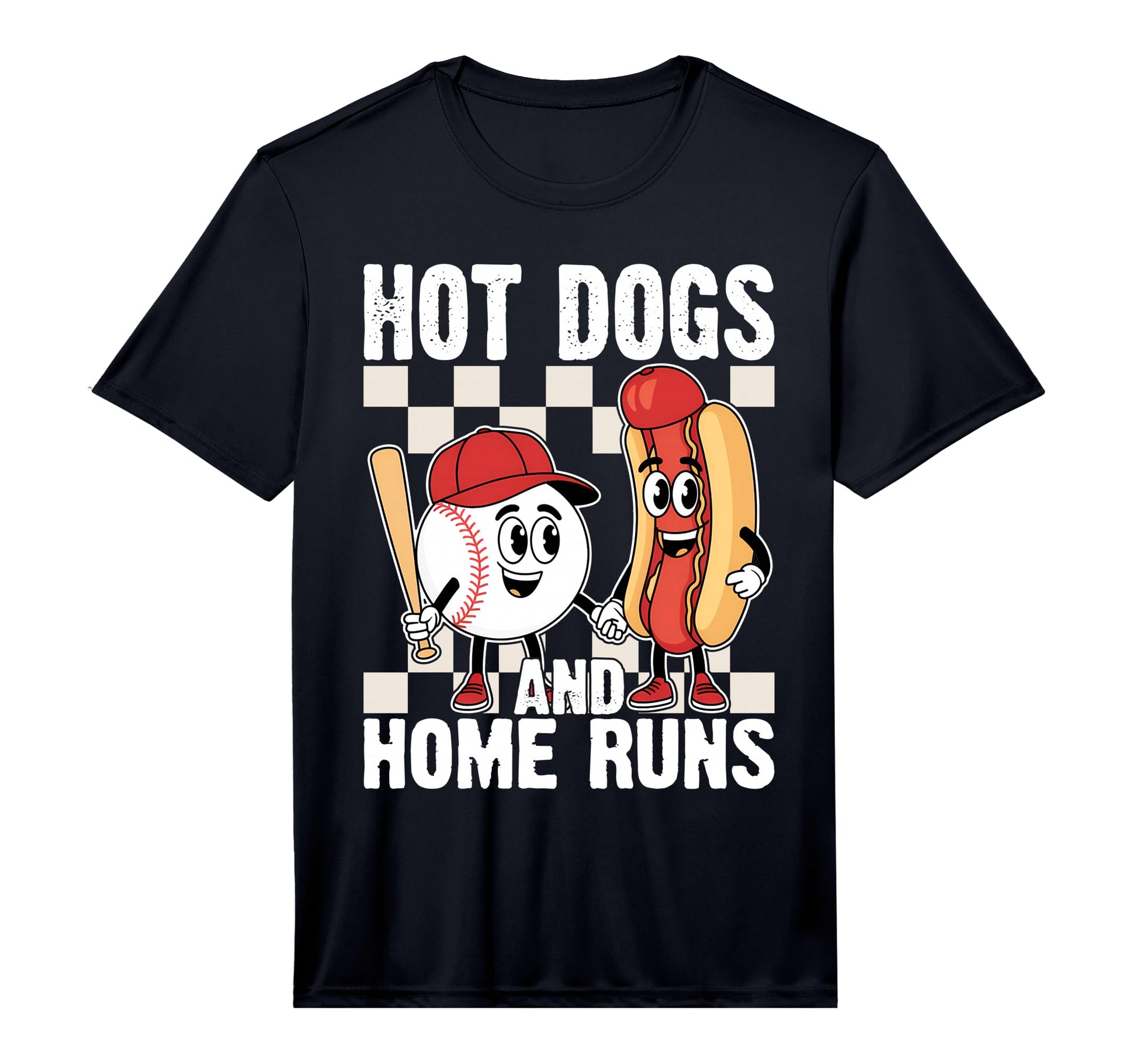 Hot Dogs And Home Runs Funny Vibes T-Shirt - Novelty Apparel for Adults - T-Shirt, Sweatshirt, Hoodie