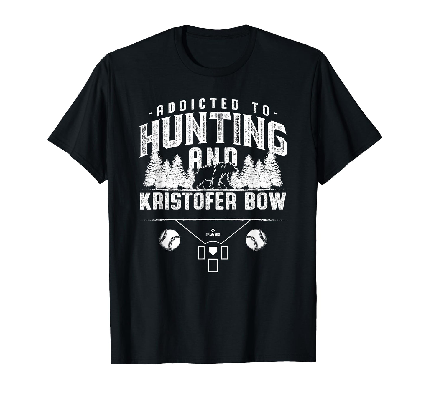 Bear Hunting And Kristofer Bow T-Shirt - Minimalist Print Men Women - T-Shirt, Sweatshirt, Hoodie