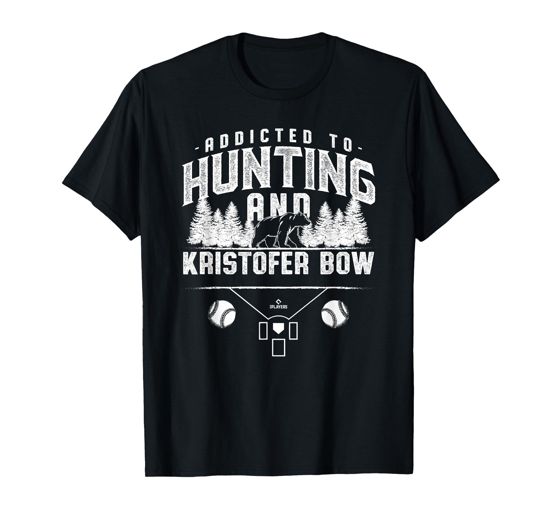 Bear Hunting And Kristofer Bow T-Shirt - Minimalist Print Men Women - T-Shirt, Sweatshirt, Hoodie