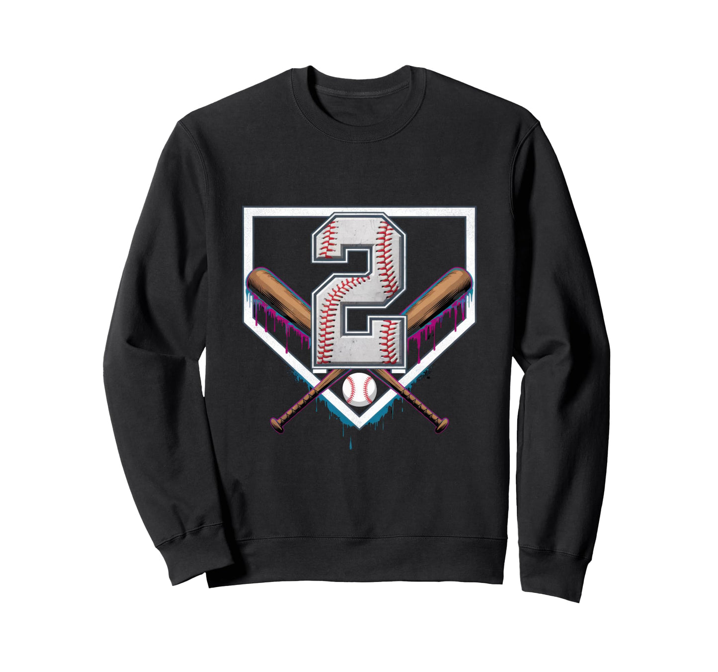 2Th Birthday Baseball Home Ice Sweatshirt - Minimalist Print Men Women - T-Shirt, Sweatshirt, Hoodie