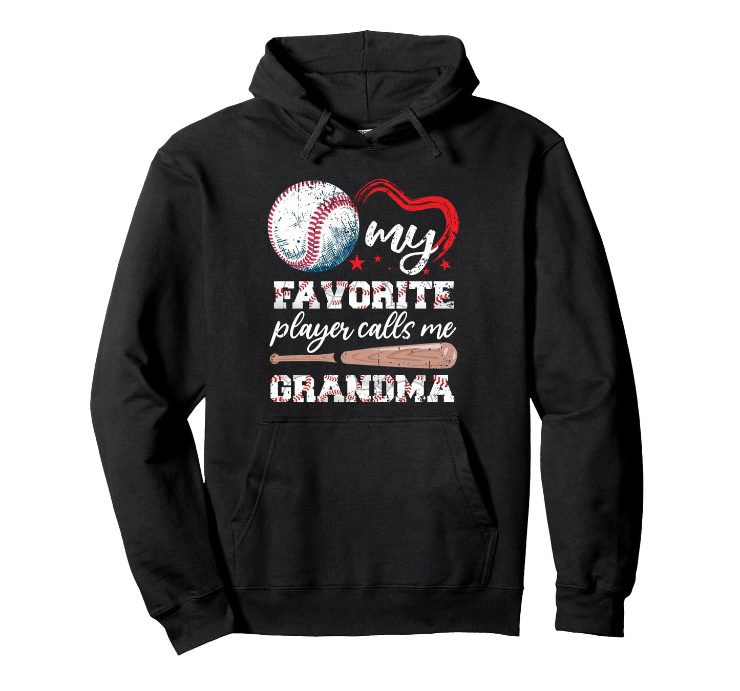My Favourite Player Calls Me Grandma Hoodie - Custom Art Print for Adults - T-Shirt, Sweatshirt, Hoodie