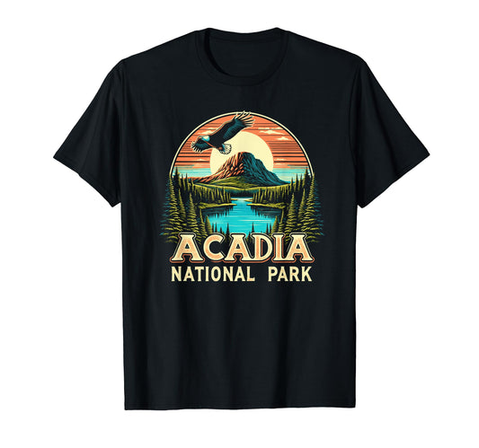 Acadia National Park Soaring Eagle T-Shirt - Custom Art Print for Adults - T-Shirt, Sweatshirt, Hoodie
