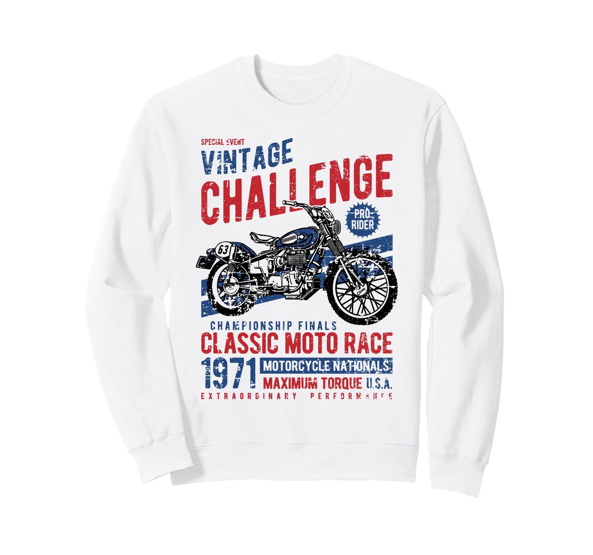 Challenge Motorcycle Race Sweatshirt - Streetwear Style Men Women - T-Shirt, Sweatshirt, Hoodie