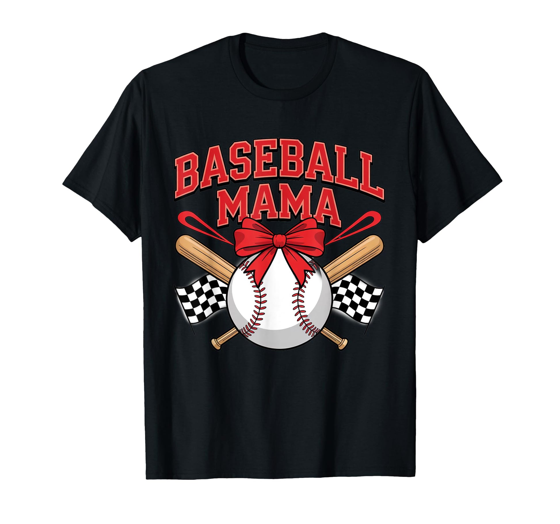 Coquette Bow American Baseball Mom T-Shirt - Streetwear Style Men Women - T-Shirt, Sweatshirt, Hoodie