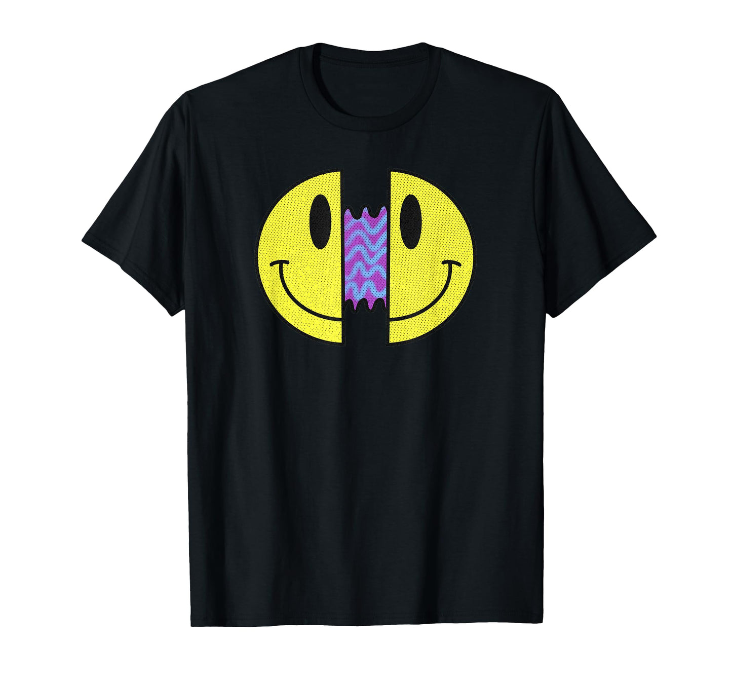 Trippy Psychedelic Smile Face T-Shirt - Novelty Apparel for Adults - T-Shirt, Sweatshirt, Hoodie