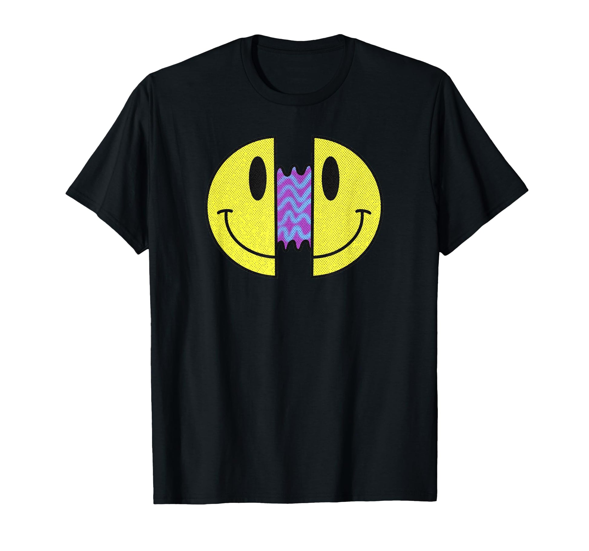 Trippy Psychedelic Smile Face T-Shirt - Novelty Apparel for Adults - T-Shirt, Sweatshirt, Hoodie