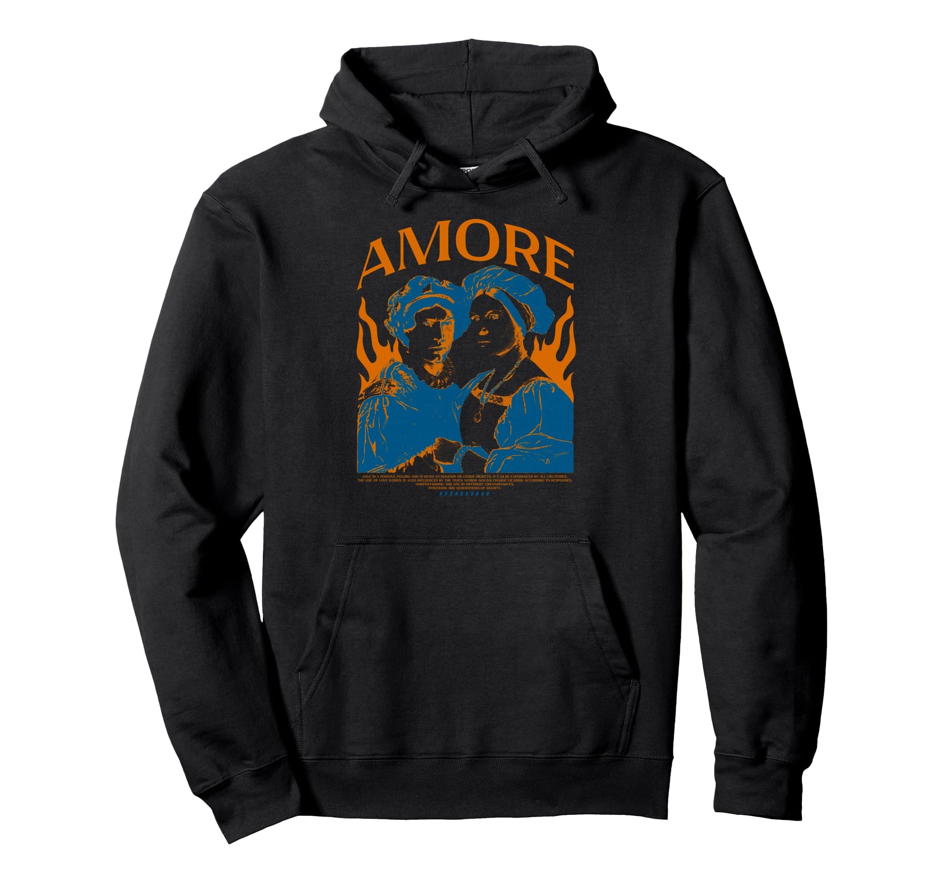 Y2K Amore Bold Urban Graffiti Aesthetic Hoodie - Minimalist Print Men Women - T-Shirt, Sweatshirt, Hoodie