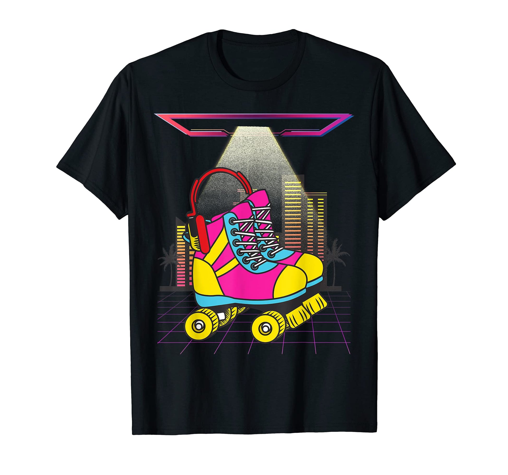 80S Disco Roller Skating 90S Party T-Shirt - Custom Art Print for Adults - T-Shirt, Sweatshirt, Hoodie