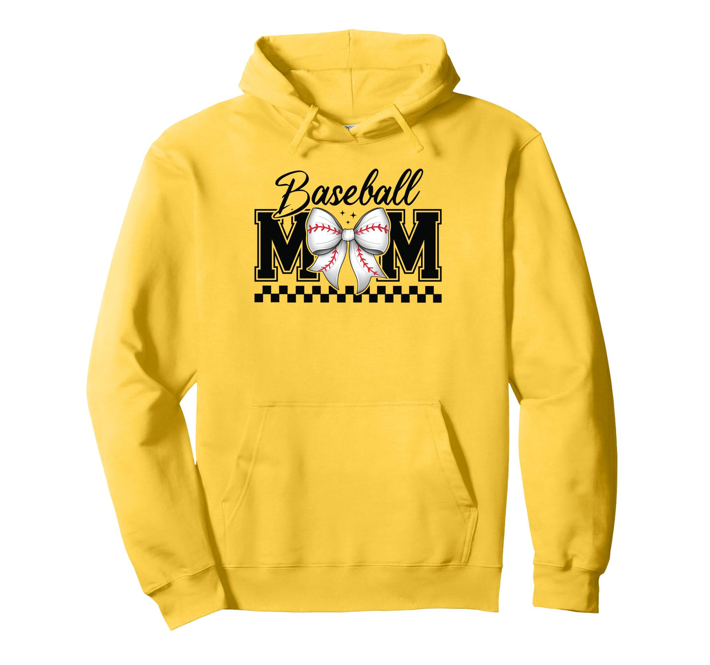 Baseball Mom Coquette Bow Game Day Hoodie - Graphic Print Men Women - T-Shirt, Sweatshirt, Hoodie