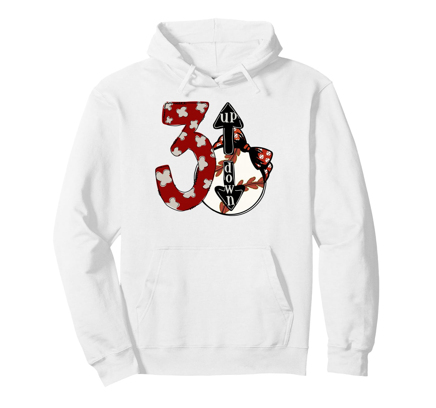 Loud Proud Baseball Mom Softball Hoodie - Novelty Apparel for Adults - T-Shirt, Sweatshirt, Hoodie