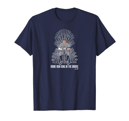 Aaron Judge Home Run King Bronx New T-Shirt - Novelty Apparel for Adults - T-Shirt, Sweatshirt, Hoodie
