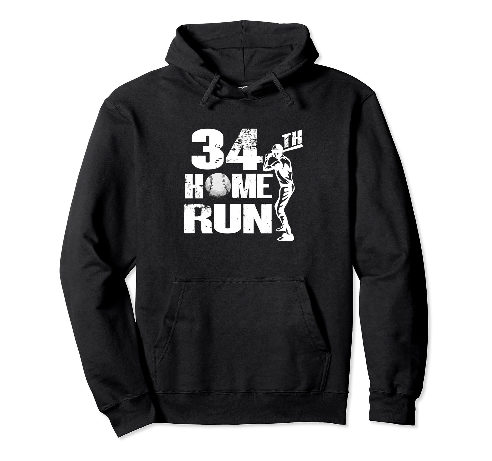 34 Years Old Baseball 34Th Birthday Hoodie - Aesthetic Graphic for Adults - T-Shirt, Sweatshirt, Hoodie