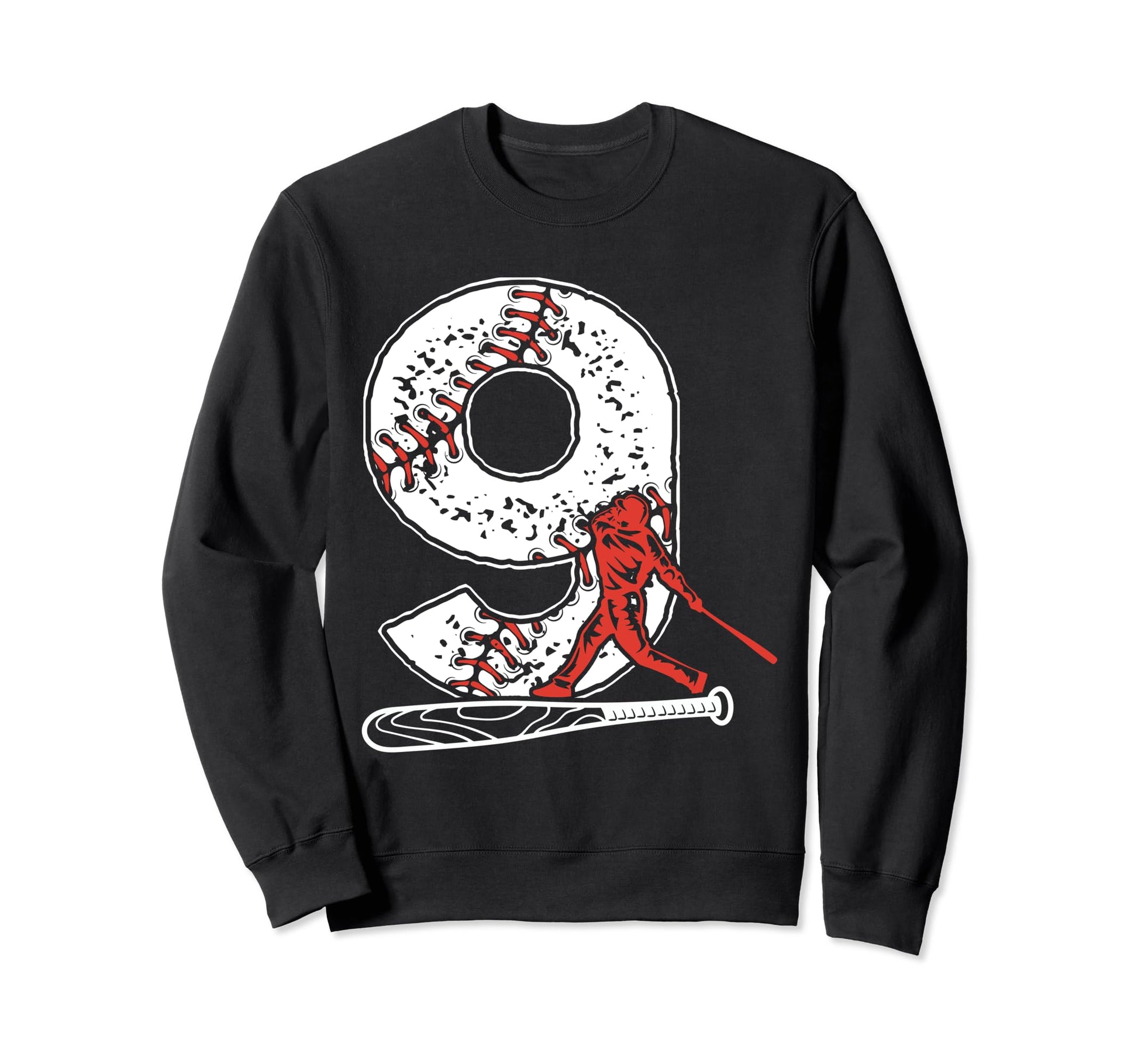 Baseball Birthday 9Th Birthday Party Sweatshirt - Streetwear Style Unisex - T-Shirt, Sweatshirt, Hoodie