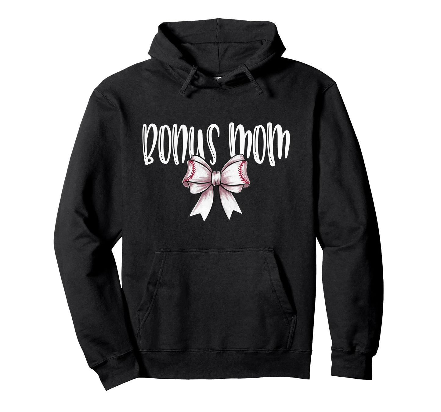 Coquette Baseball Bonus Mom Spirit Hoodie - Minimalist Print Men Women - T-Shirt, Sweatshirt, Hoodie
