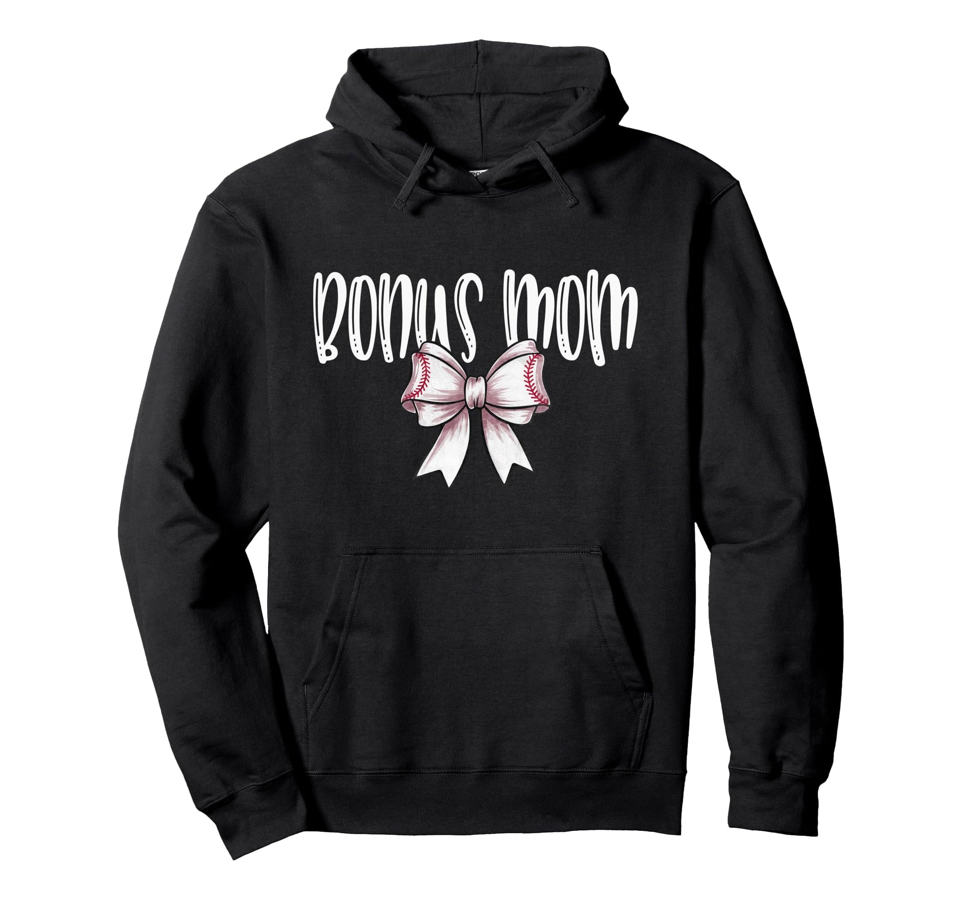 Coquette Baseball Bonus Mom Spirit Hoodie - Minimalist Print Men Women - T-Shirt, Sweatshirt, Hoodie