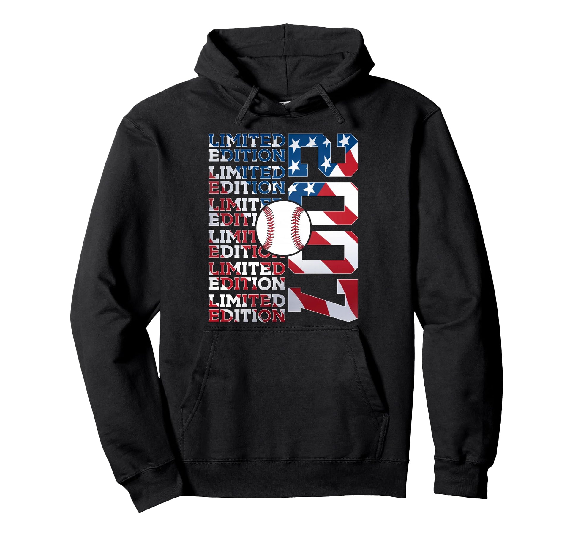 2007 Baseball 19Th Birthday Hoodie - Custom Art Print for Adults - T-Shirt, Sweatshirt, Hoodie