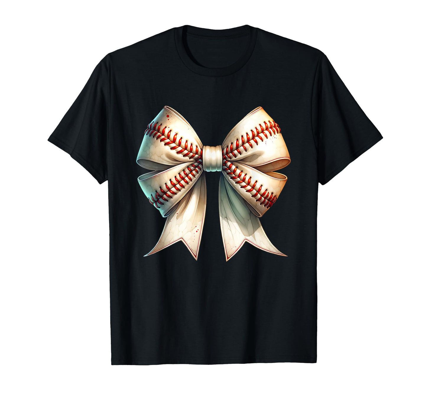 Baseball Stitch Bow Sports Fan T-Shirt - Streetwear Style Unisex - T-Shirt, Sweatshirt, Hoodie