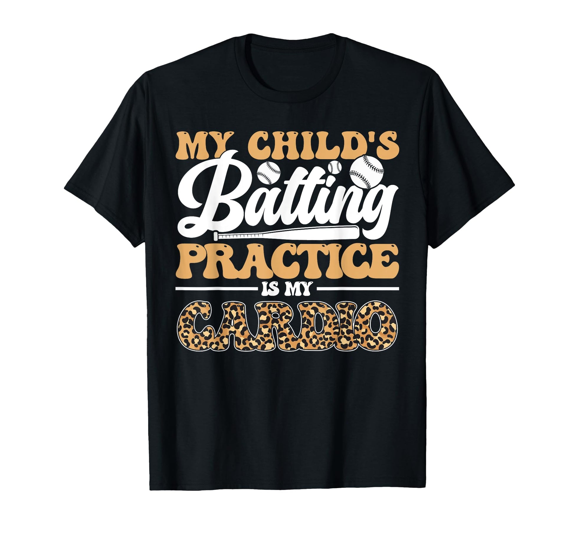My Childs Batting Practice Leopard T-Shirt - Custom Art Print Unisex - T-Shirt, Sweatshirt, Hoodie
