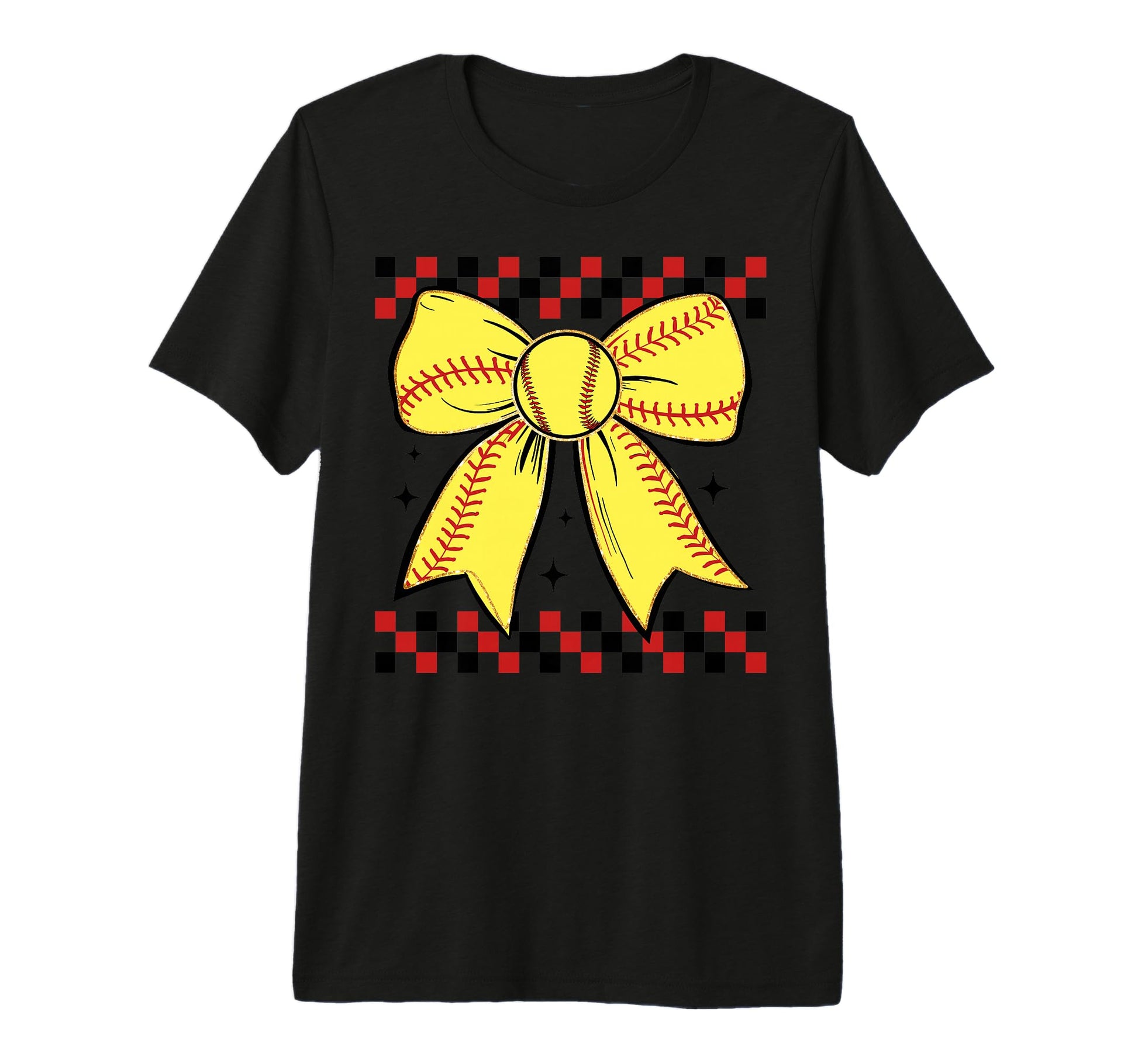 Baseball Bow Ribbon Play Sports Gift T-Shirt - Streetwear Style Men Women - T-Shirt, Sweatshirt, Hoodie