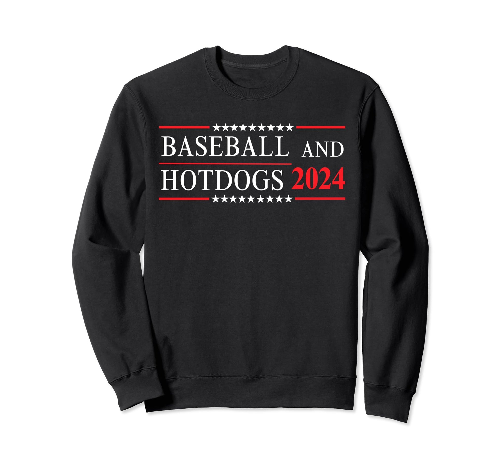 Baseball Hotdogs 2024 Baseball Game Sweatshirt - Novelty Apparel Unisex - T-Shirt, Sweatshirt, Hoodie