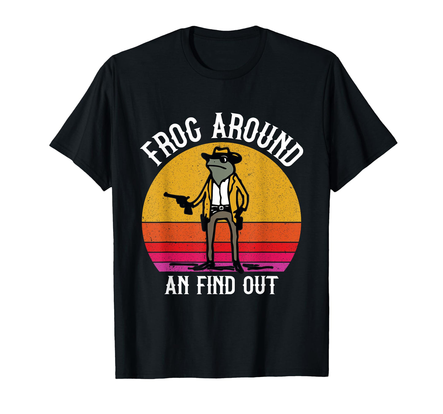 Funny Frog Cowboy Western Culture Mens T-Shirt - Trendy Graphic Men Women - T-Shirt, Sweatshirt, Hoodie
