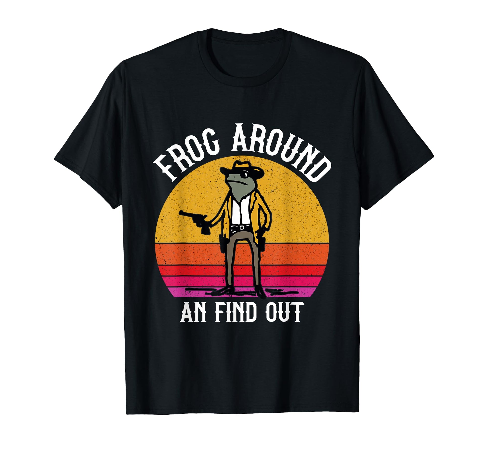 Funny Frog Cowboy Western Culture Mens T-Shirt - Trendy Graphic Men Women - T-Shirt, Sweatshirt, Hoodie