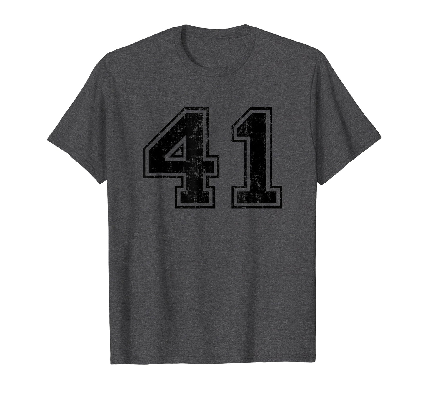 Number 41 Varsity Distressed Sport T-Shirt - Unique Graphic for Adults - T-Shirt, Sweatshirt, Hoodie