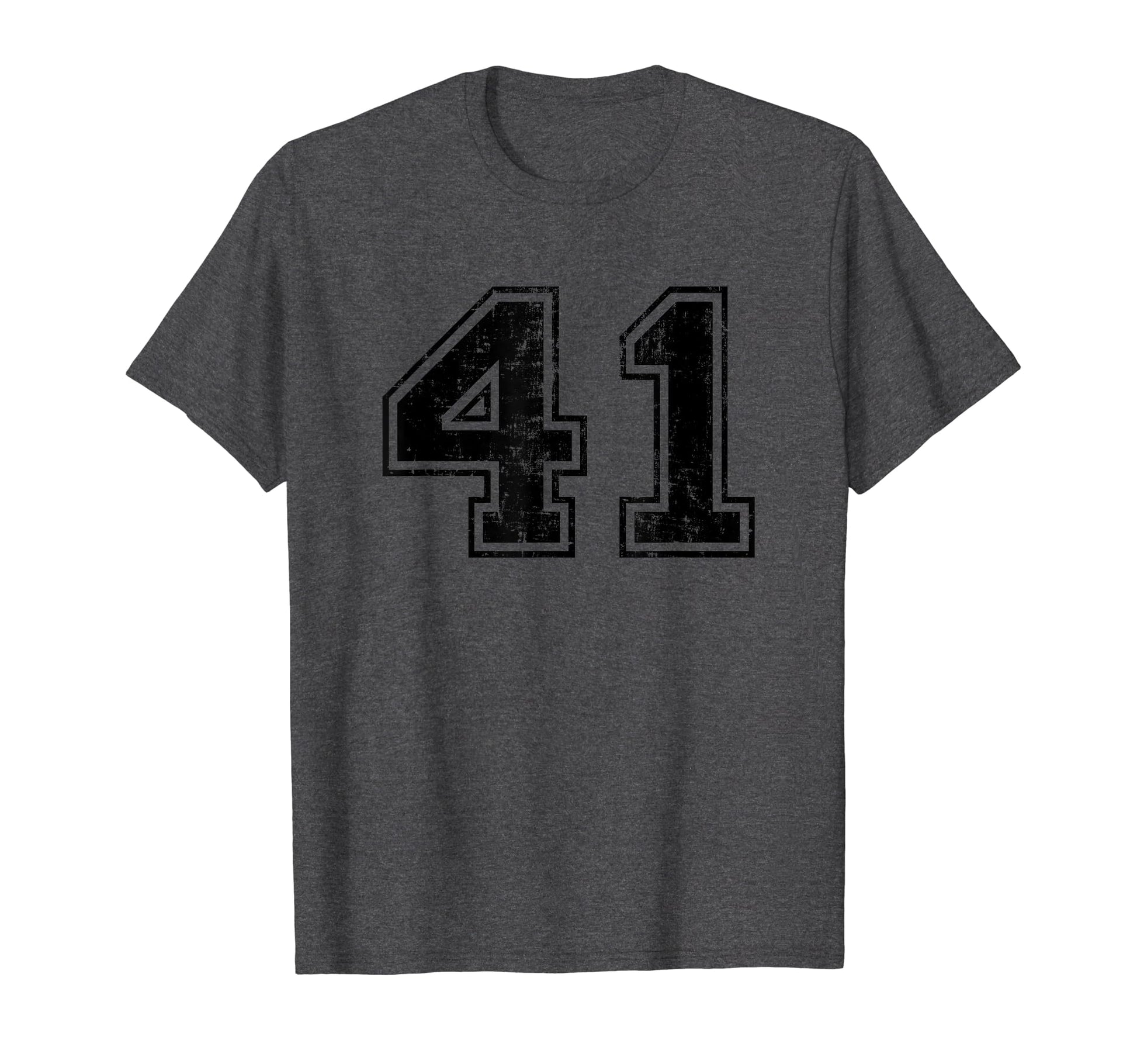 Number 41 Varsity Distressed Sport T-Shirt - Unique Graphic for Adults - T-Shirt, Sweatshirt, Hoodie