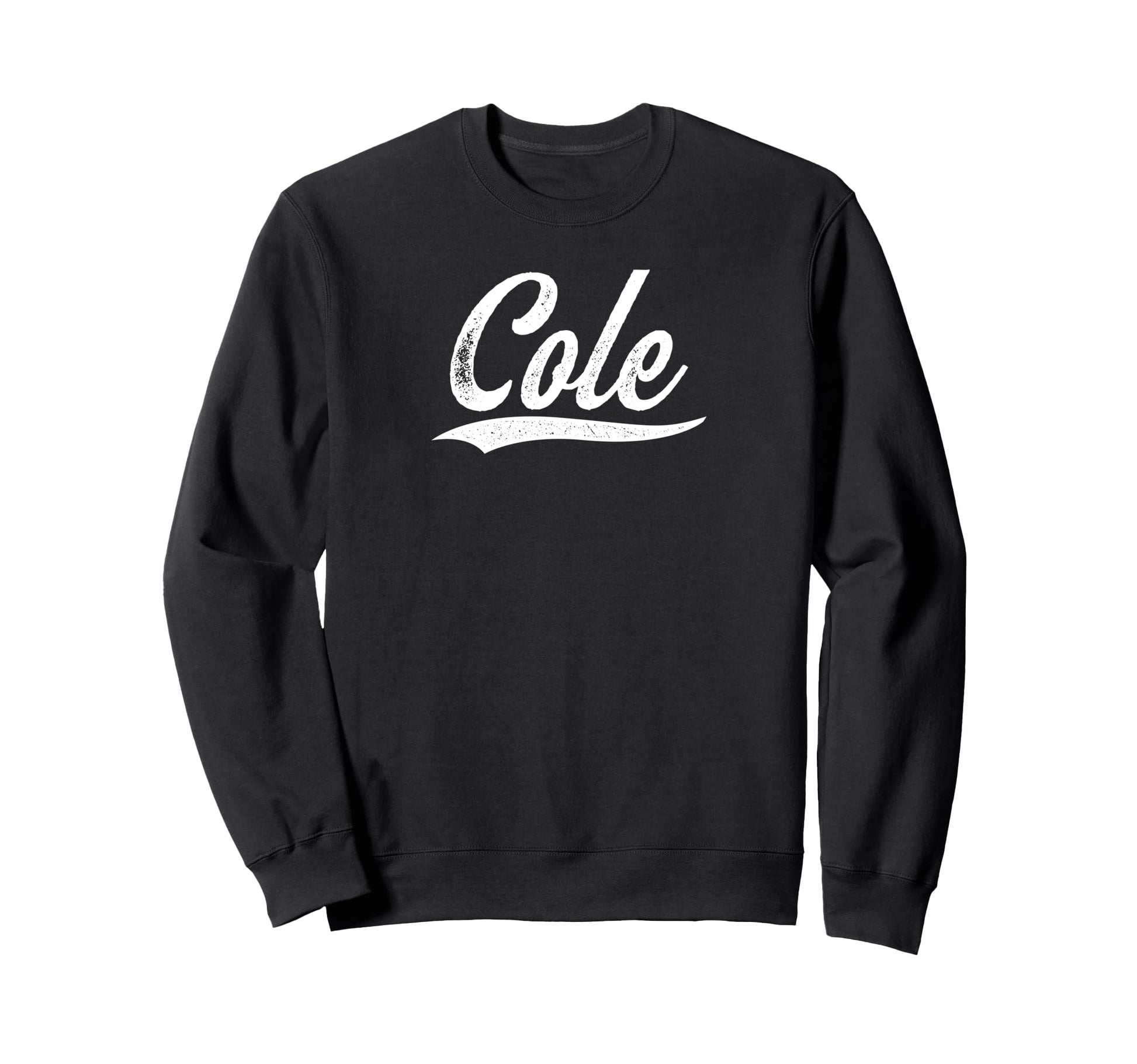Distressed Script Zachary Cole Sweatshirt - Novelty Apparel Men Women - T-Shirt, Sweatshirt, Hoodie