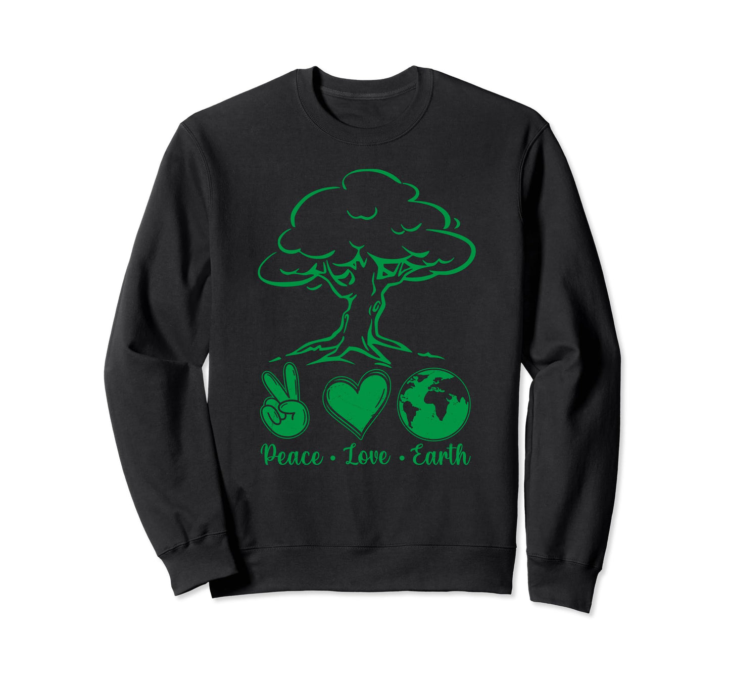 Love And Peace Earth Day Ecology T-Shirt - Casual Everyday Wear for Adults - T-Shirt, Sweatshirt, Hoodie