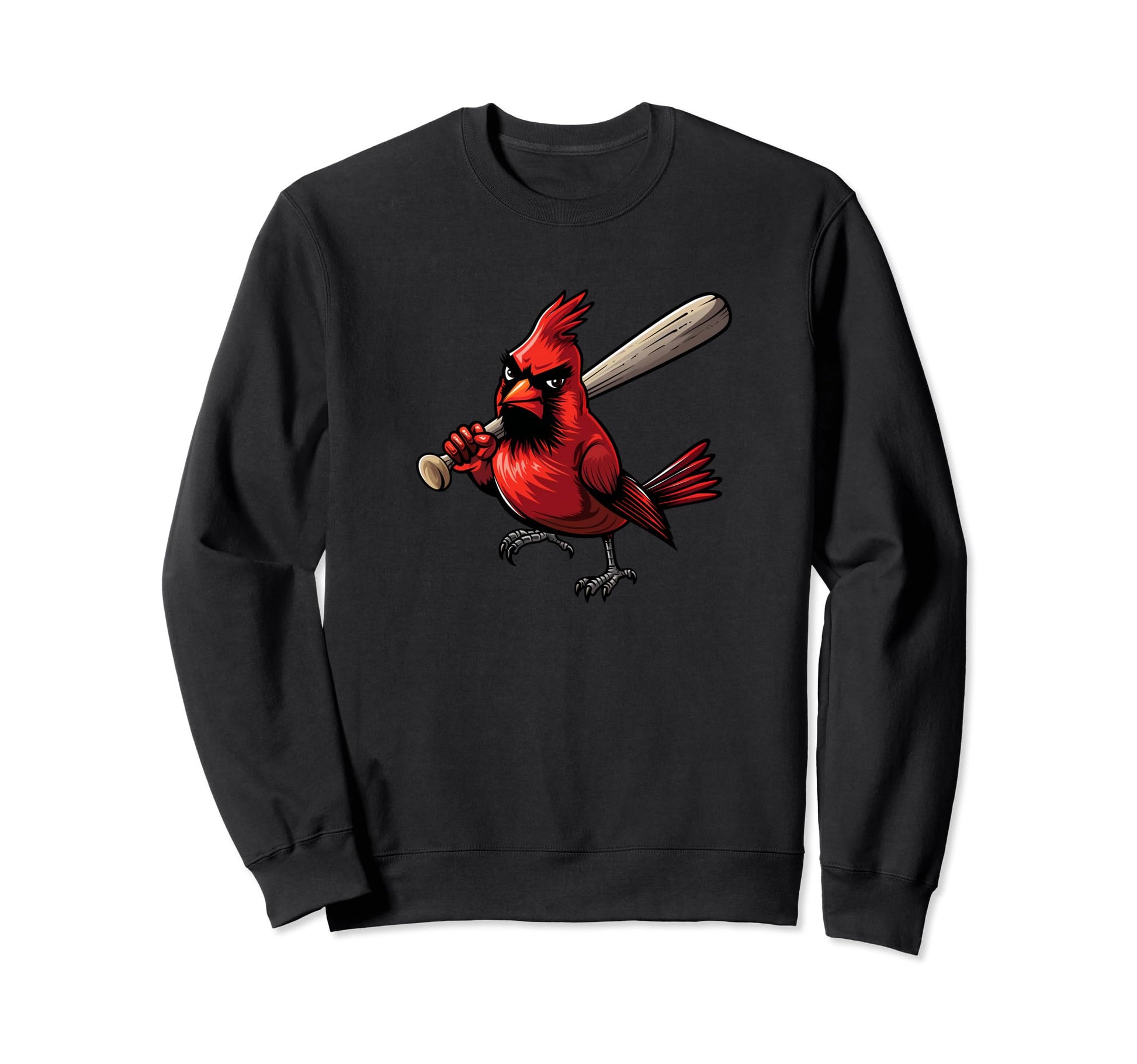 Cardinal Swing Baseball Sports Fan Sweatshirt - Fun Novelty Design Unisex - T-Shirt, Sweatshirt, Hoodie