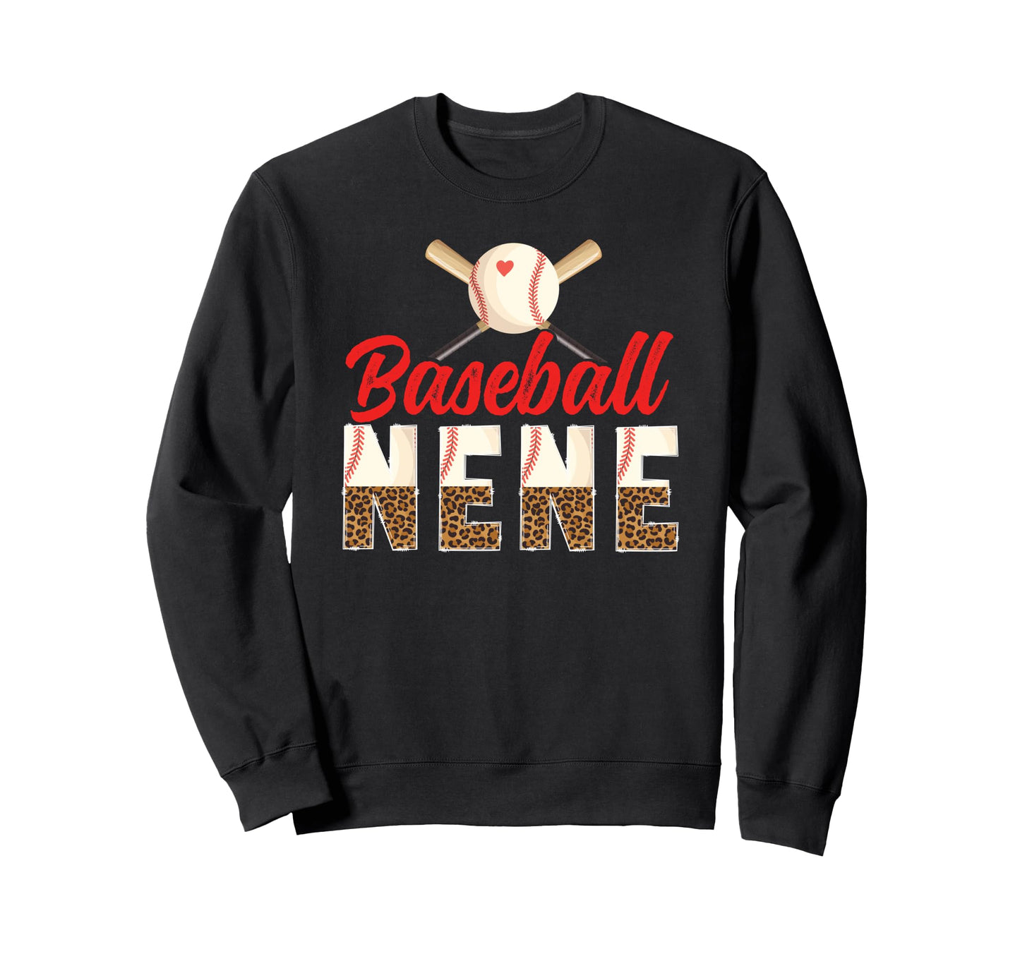Baseball Nene Leopard Nene Baseball Sweatshirt - Minimalist Print Unisex - T-Shirt, Sweatshirt, Hoodie