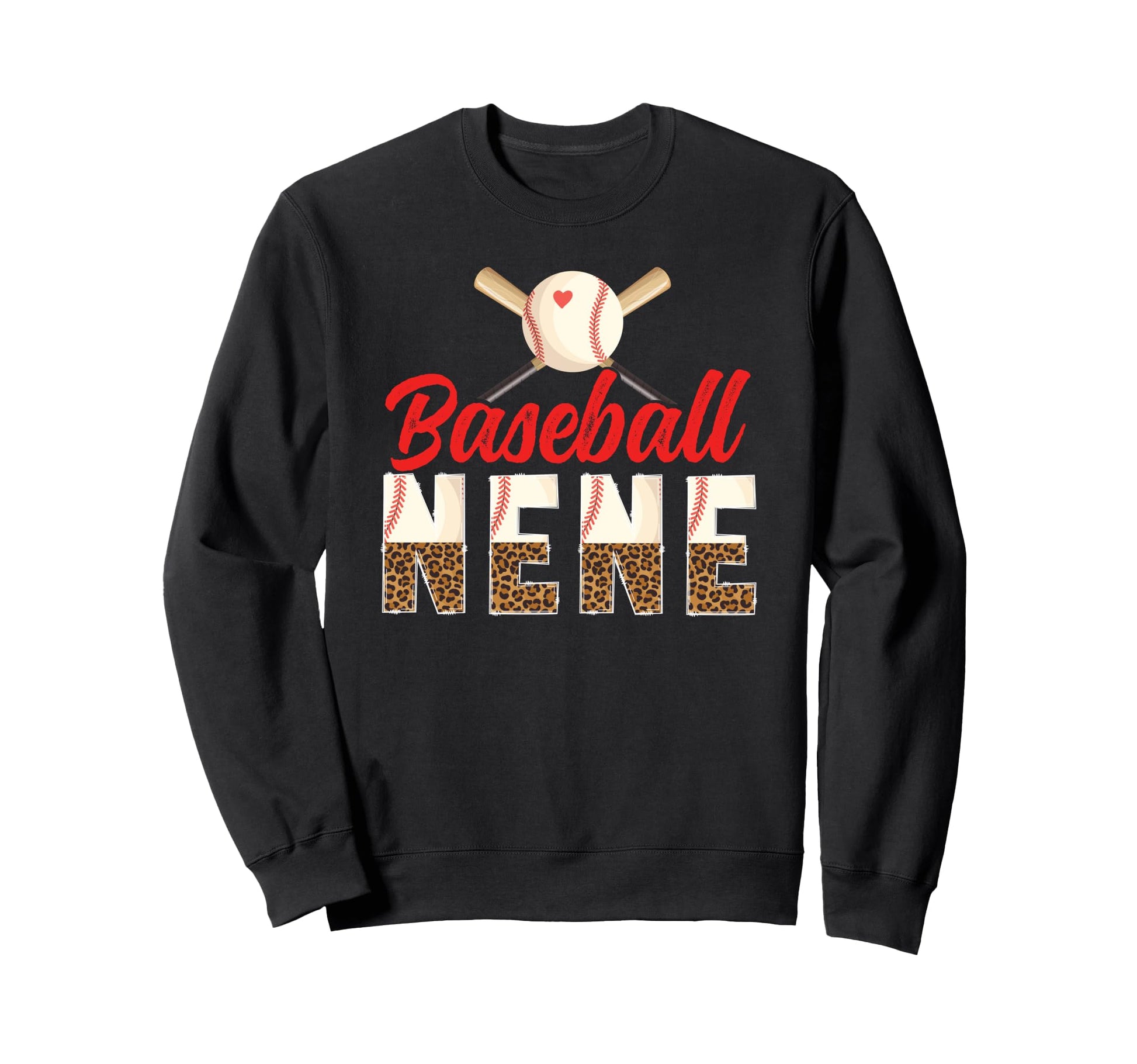 Baseball Nene Leopard Nene Baseball Sweatshirt - Minimalist Print Unisex - T-Shirt, Sweatshirt, Hoodie